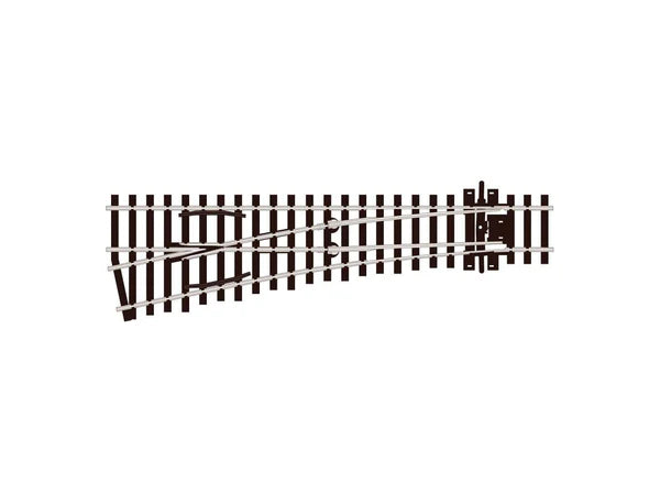PECO SL-E192 Streamline OO/HO gauge code 75 flat bottom Electrofrog small-radius left-hand