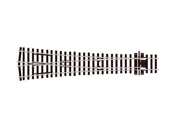 PECO SL-E198 Streamline OO/HO gauge code 75 flat bottom Electrofrog large-radius Y turnout