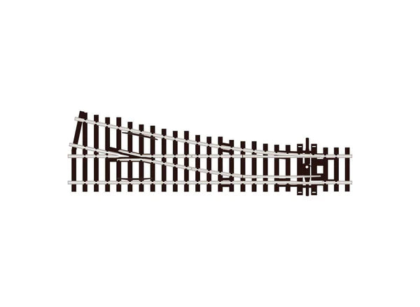 PECO SL-E91 Streamline OO/HO gauge code 100 flat bottom small-radius left-hand turnout
