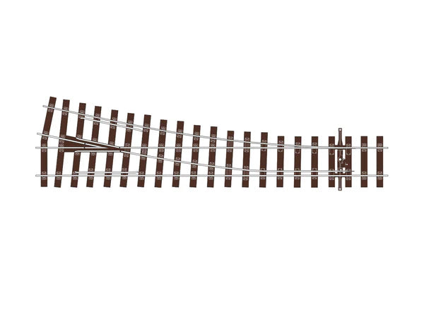 PECO SL-U1195 Streamline OO/HO gauge code 75 bullhead Unifrog medium-radius right-hand turnout