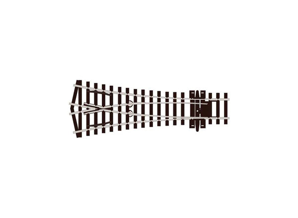 PECO SL-E197 Streamline OO/HO gauge code 75 flat bottom Electrofrog small-radius Y turnout