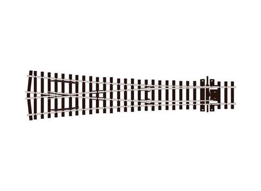 PECO SL-E198 Streamline OO/HO gauge code 75 flat bottom Electrofrog large-radius Y turnout
