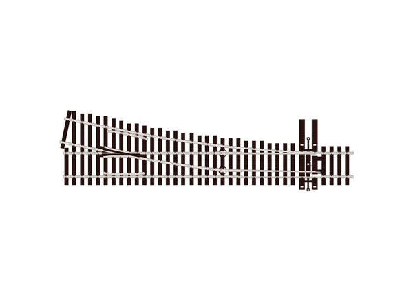 PECO SL-E8351 Streamline HO gauge code 83 flat bottom North American ties Electrofrog #5 radius right-hand turnout