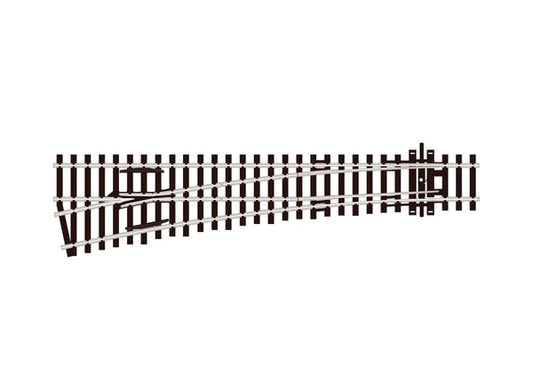 PECO SL-E96 Streamline OO/HO gauge code 100flat bottom medium-radius left-hand turnout
