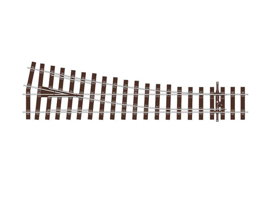 PECO SL-U-1195 Streamline OO/HO gauge code 75 bullhead Unifrog medium-radius right-hand turnout