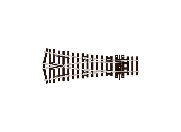 PECO SL-U97 Streamline OO/HO gauge code 100 flat bottom Unifrog small-radius Y turnout