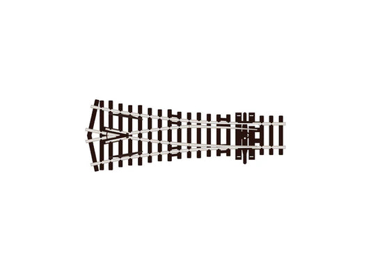 PECO SL-U97 Streamline OO/HO gauge code 100 flat bottom Unifrog small-radius Y turnout